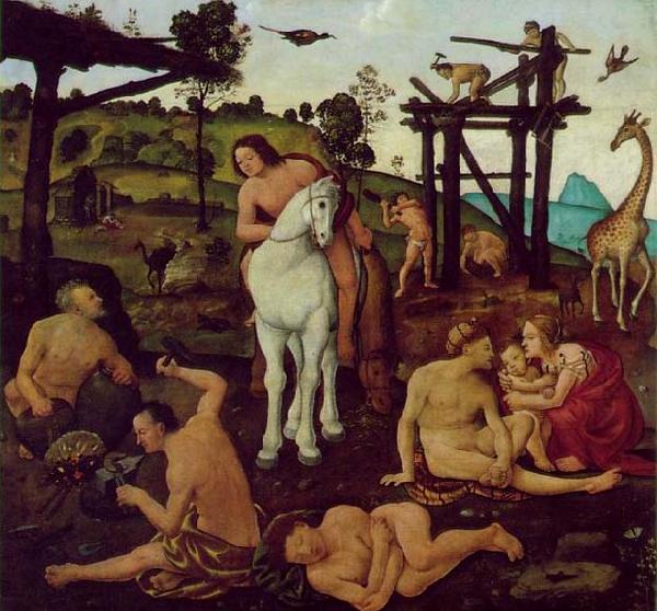 Piero di Cosimo Vulcan and Aeolus Sweden oil painting art